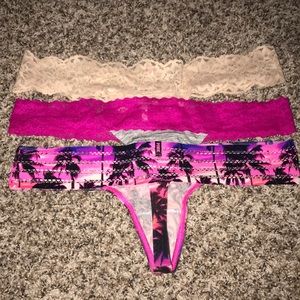 Lace thongs
